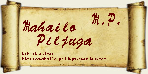 Mahailo Piljuga vizit kartica